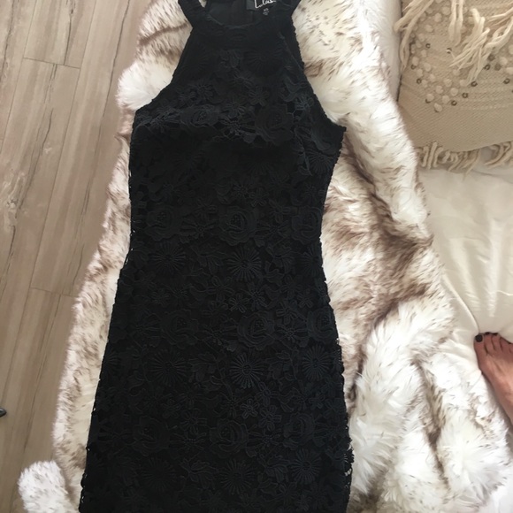 Lulus Lace Love Poem Black Dress XS - Picture 5 of 14